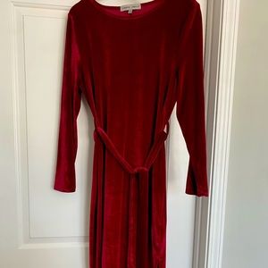 Almost famous stretch velour dress.